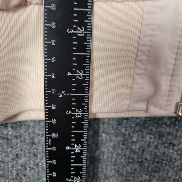 FREE PEOPLE Pink Midnight Bomber Jacket Full Zip Long Sleeve SIZE MEDIUM - Picture 14 of 15